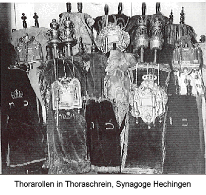 Thorarollen Synagoge Hechingen