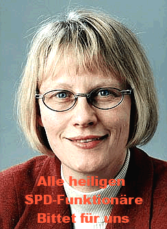Abb.: Beispiel für Verflechtung von SPD und Kirche: <b>Karin Kortmann</b>, MdB, SPD. &quot; - kpdsu0112
